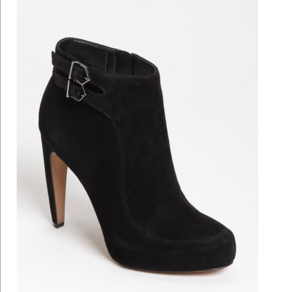 Sam Edelman - Black “Kit” Suede Booties - Picture 1 of 8